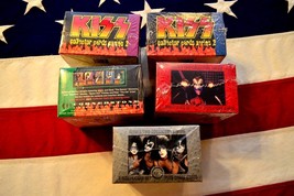 KISS CORNERSTONE SERIES &quot;2&quot; TRADING CARDS 5 SEALED - £176.42 GBP