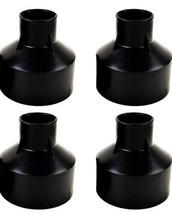 CNBRIGHTER Embedded Parts, Plastic Horn Shape,Black Builtin Fitting,4 Pa... - $9.90