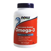 NOW Foods Omega 3 2000 mg., 200 Softgels - $12.85