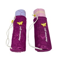 American Girl Doll Pair of Yoga mats with bags RETIRED Blue Pink - £15.21 GBP