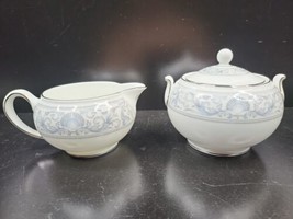 Wedgwood White Dolphins 1) 8 Oz Creamer 1) Sugar Bowl Lid Set R4652 Engl... - £108.80 GBP