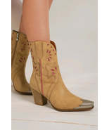 Beast Fashion Cut-Out Floral Embroidery Boots - $77.49