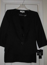  Women&#39;s Skirt Suit Black Size 8P 2 Piece Brand: LeSuit 3/4 Length Sleev... - $89.99