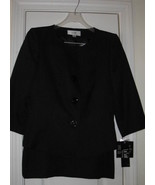  Women&#39;s Skirt Suit Black Size 8P 2 Piece Brand: LeSuit 3/4 Length Sleev... - £71.67 GBP