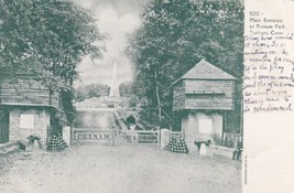 Main Entrance Putnam Park Danbury Connecticut CT UDB Postcard E19 - £8.92 GBP