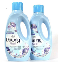 2 Bottles Downy 50 Oz Fresh Lavender Dream 58 Small Loads Liquid Fabric Softener - £28.48 GBP