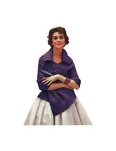 PDF 1950s Collar Stole or Wrap - Knit pattern (PDF 1331) - $3.75