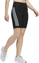 adidas Womens Versatility Training Icon 3 Stripes Bike Shorts,Black,Small - $32.53