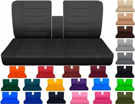 Fits Dodge Dart 1972  front bench seat covers solid bottom -45-45 back with Armr - £71.67 GBP