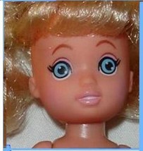 nude blond Kelly doll friend with big blue eyes vintage Barbie family girl toy - £8.61 GBP