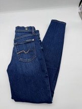 Seven 7 For All Mankind Jeans Womens 25 Blue Denim GWENEVERE Dark Wash - £15.31 GBP