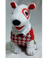 2009 Target Bullseye Plush Dog Argyle Sweater Dog Plush - £14.58 GBP