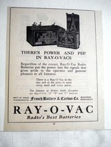 1924 Ad Ray-O-Vac Radio&#39;s Best Batteries, Madison, Wisc. - £6.38 GBP