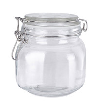 Glass Storage Jars Airtight Clip Top Lid Food Preserve Preserving Jar 75... - £31.26 GBP