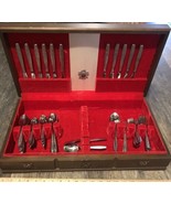 Vtg Simeon L&amp; George H Rogers Company Stainless 81 Piece Anti Tarnished ... - £152.15 GBP