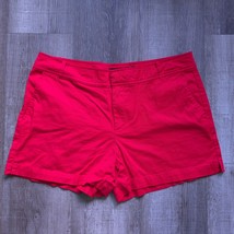 New York and Company Shorts Red Womens Size 10 Flat Front Preppy 4th of ... - $14.94
