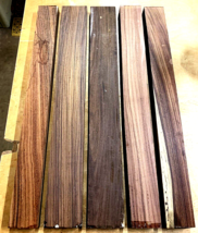 4 Pieces Beautiful Pieces Kiln Dried Bolivian Rosewood 18&quot; X 3/4&quot; Wood Lumber B - £39.38 GBP