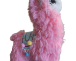 Cute &amp; Cuddly 10&quot; Standing Llama Plush - New - Pink - $22.99