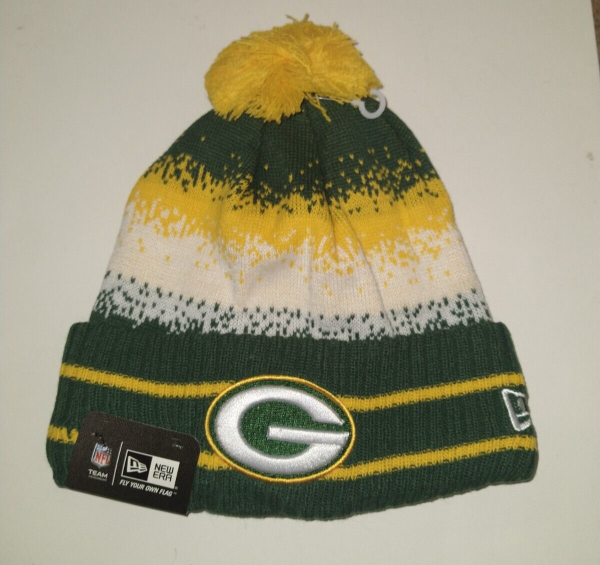 Green Bay Packers New Era Sports Knit Beanie New - £11.83 GBP