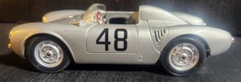 MAISTO 1955 PORSCHE 550A SPYDER 1:18 DIECAST SPECIEL EDITION #48 SILVER ... - $20.67