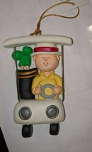 Christmas Tree Ornament playing gulf   - ornament central - $9.90
