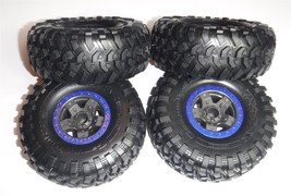 TRAXXAS TRX4 Sport High Trail Tires with Rims Blue - $59.95