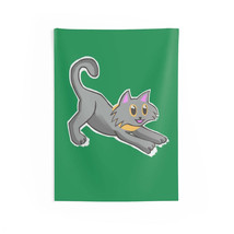 Grey Kitty Indoor Wall Tapestries - £19.18 GBP