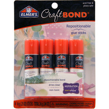 Elmer&#39;s CraftBond(R) Repositionable Glue Sticks 4/Pkg-.21oz - £15.94 GBP