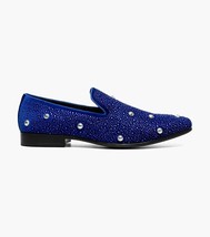 Stacy Adams Spangle Rhinestone Slip On Shoes Royal Blue 25699-432 image 2