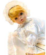 SETMOUR MANN’S DOLL 12.5&quot; PORCELAIN w/SATIN BLANKET &amp; CERTIFICATE, CONNO... - $22.29 CAD