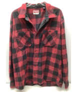 Wrangler Buffalo Check Flannel Button Down Mens XL Rodeo Camping Shirt - $21.99