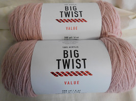 Big Twist Value lot of 2 Light Rose Dye Lot 645506 - £7.82 GBP