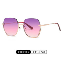 Metal Nylon Sunglasses JS8563  High Sense Large Frame Sunglasses Sun Pro... - £11.88 GBP