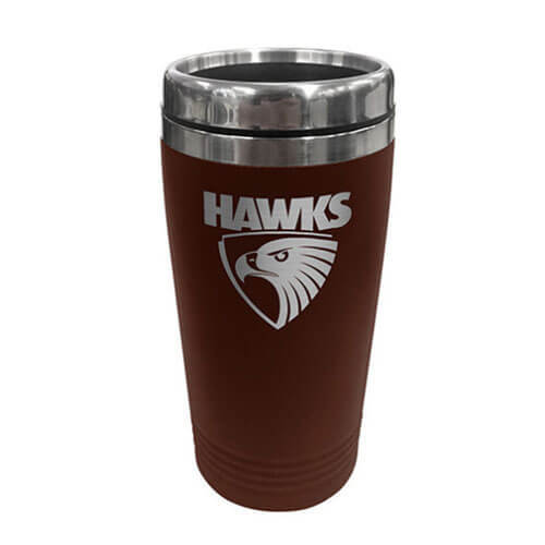 Primary image for AFL Travel Mug Stainless Steel - Hawthorn Hawks