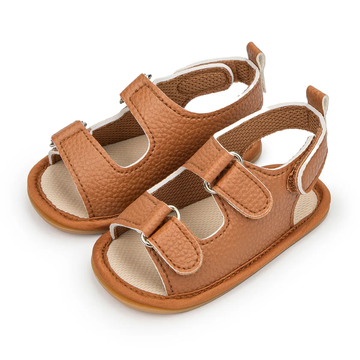 KID New Baby Sandals Boy Girl Shoes Solid Color Simple Casual Pu Leather Little  - £101.72 GBP
