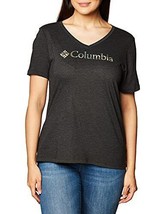 Columbia Women&#39;s black heather/ print columbia Relaxed Tee Shirt, 1x . - £27.17 GBP