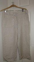 Women&#39;s Capri Pants Tan Size 14 for Spring &amp; Summer New - £23.88 GBP