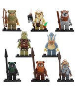 8Pcs Collection Ewok Warrior Logray Teebo Tokkat Wicket Star Wars Minifi... - $23.22 CAD