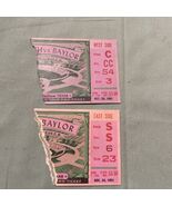 Vintage Football Ticket stubs torn Baylor 1951 - $158.65 MXN