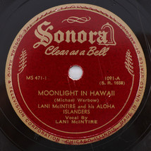 Lani McIntire - Moonlight In Hawaii / Drowsy Waters - 1945 78 rpm Record... - £8.41 GBP