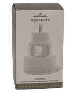 NEW Hallmark Keepsake 2015 Porcelain Wedding Cake Christmas Tree Ornamen... - $12.86