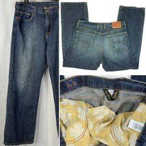 Lucky Brand USA Made Straight Leg Mens Denim Jeans sz 34 x 30 True Fit M... - £38.37 GBP