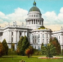 State Capitol California Postcard Sacramento Historic Landmark c1950-60s PCBG8A - $19.99