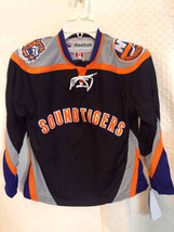 Reebok Youth Mlh Jersey Bridgeport Tigers Team Black Sz L/XL - $24.74