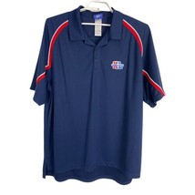 Reebok Mens Shirt Size 2xl Blue Polo Short Sleeved Super Bowl XL Norm Core - £17.71 GBP