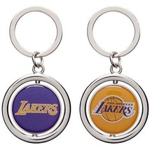 NBA Los Angeles Lakers Spinning Logo Key Ring by Forever Collectibles - £11.98 GBP