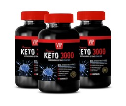 energy boost all natural - KETO 3000 - cardiovascular workout 3 BOTTLE - £31.35 GBP