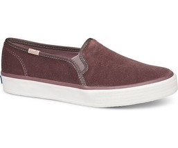 Keds Womens Double Decker Velvet Slip on Sneakers Size 9.5 Color Mauve - $77.10