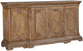 Sideboard Edward Beachwood Solid Wood Breakfront 4-Door Trim Panels  - £3,254.72 GBP