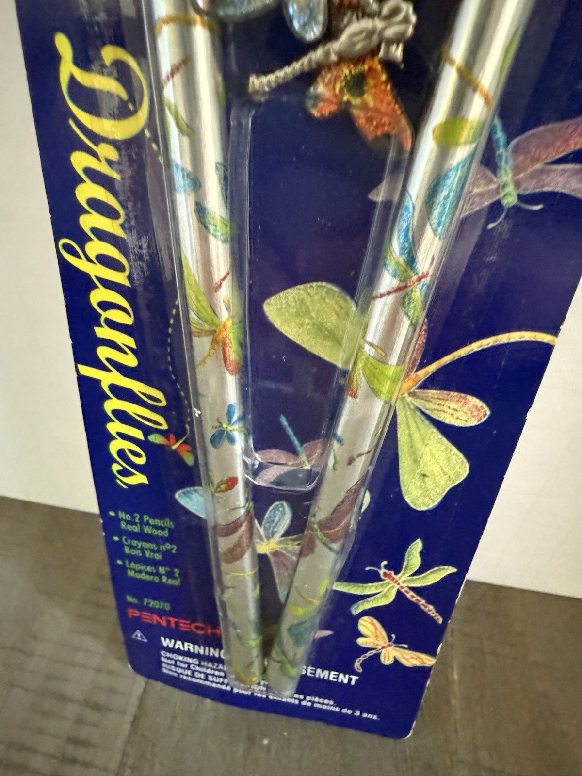 Vintage Pentech Pencils DRAGONFLIES Pack Of 2 w/ Charms Attached 1999 Item image 4
